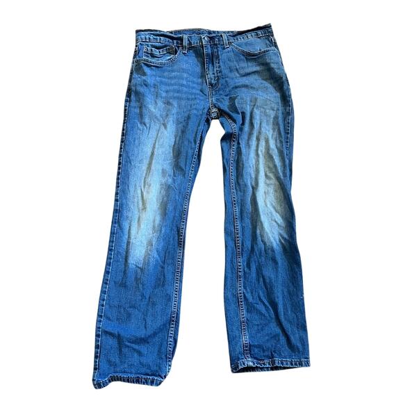 Levi's 559 Relaxed Straight Fit Blue Jeans Men's Size 34x32 Distressed J3 - Picture 1 of 5